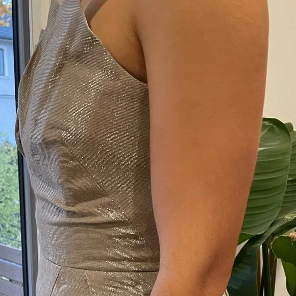 Designer strapless silver dress 👗 - Picture 4 of 8